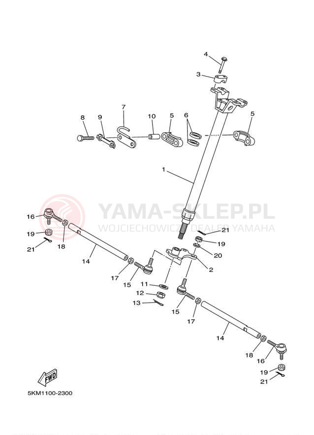 Schemat "Półki zawieszenia" do Yamaha GRIZZLY 660 SE YFM66FASET