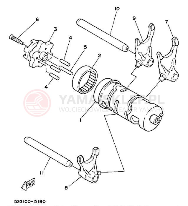 Schemat "Wodziki, automat" do Yamaha YFU1W