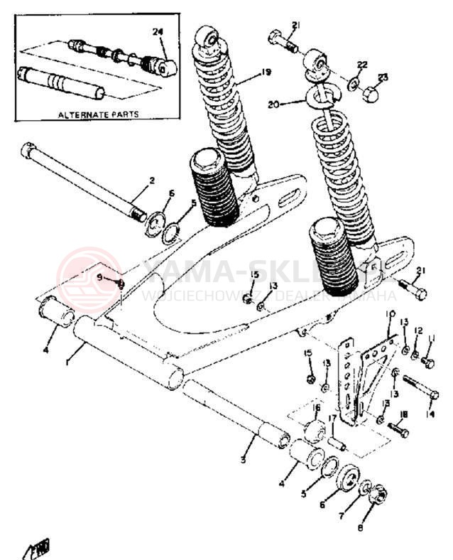 Schemat "wahacz" do Yamaha SC500