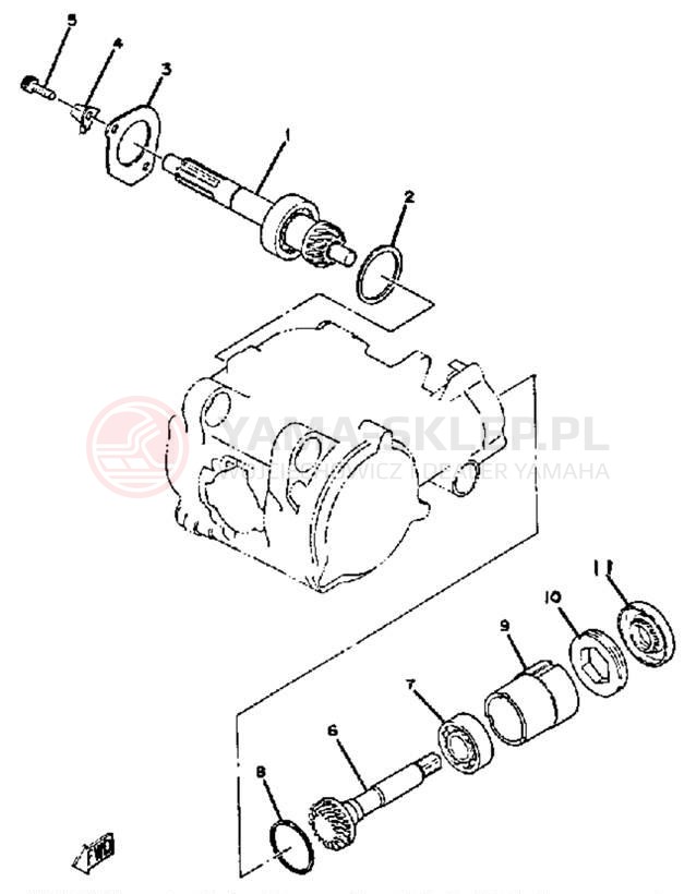 Schemat "Skrzynia biegów " do Yamaha YAMAHOPPER QT50S