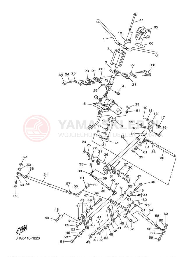 Schemat "Półki zawieszenia" do Yamaha APEX RX10PEL/RX10PER