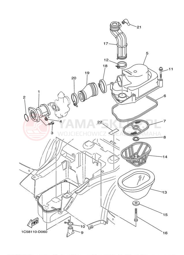 Schemat "Wtrysk paliwa" do Yamaha GRIZZLY 125 HUNTER YFM125GHV