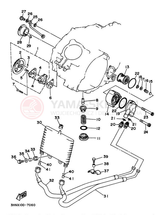Schemat "Pompa olejowa" do Yamaha BIG BEAR 4WD YFM350FWJ