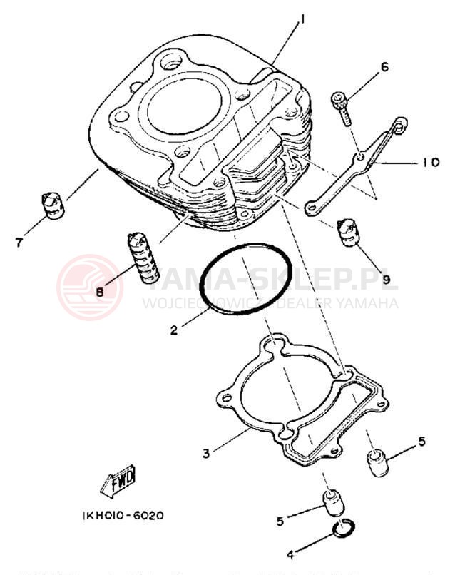 Schemat "cylinder" do Yamaha TT225S