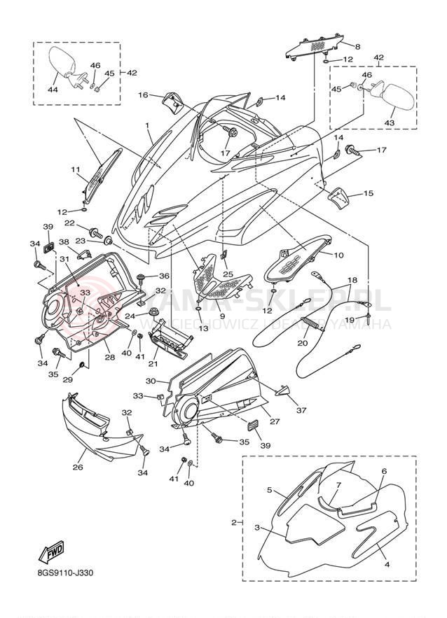 Schemat "Osłony" do Yamaha VK PRO VK10BR