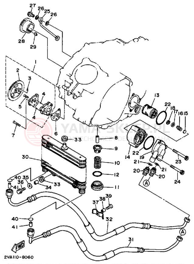 Schemat "Pompa olejowa" do Yamaha MOTO-4 YFM350ERU