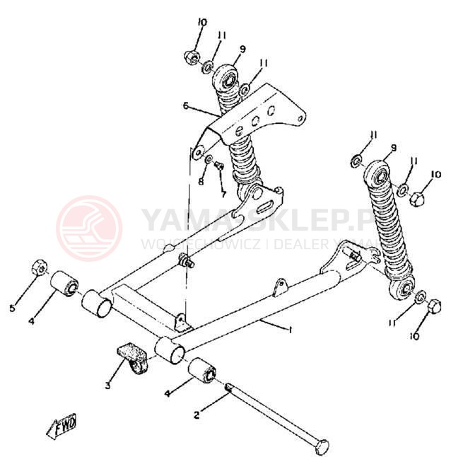 Schemat "wahacz" do Yamaha JT2/JT2MX