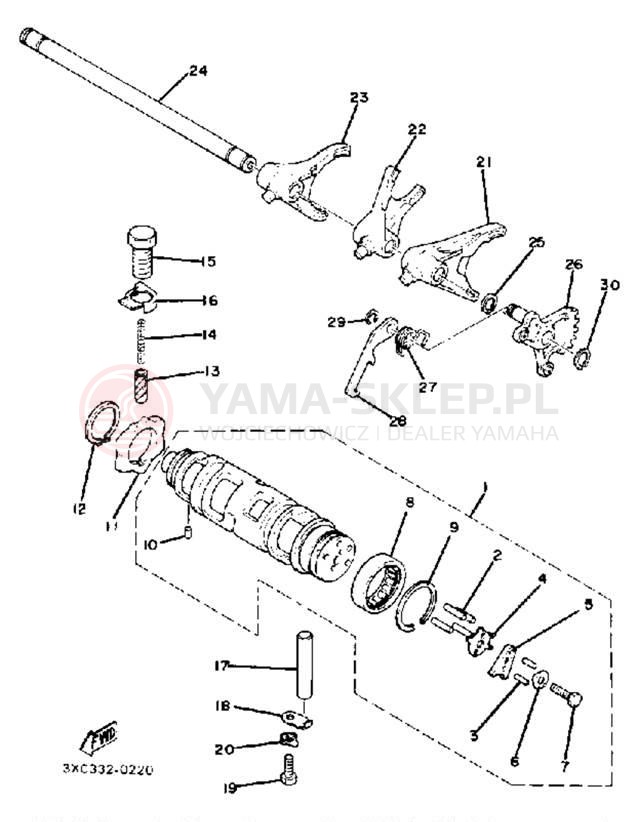 Schemat "Wodziki, automat" do Yamaha XJ1100J