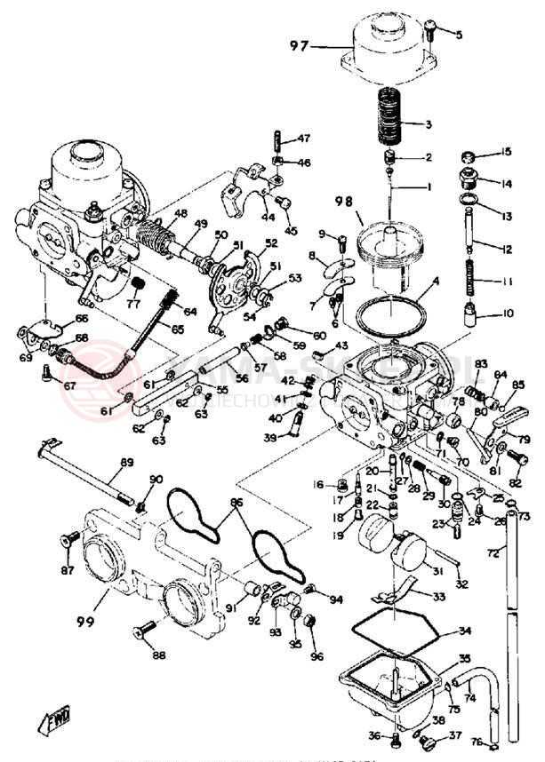 Schemat "Gaźnik" do Yamaha TX500
