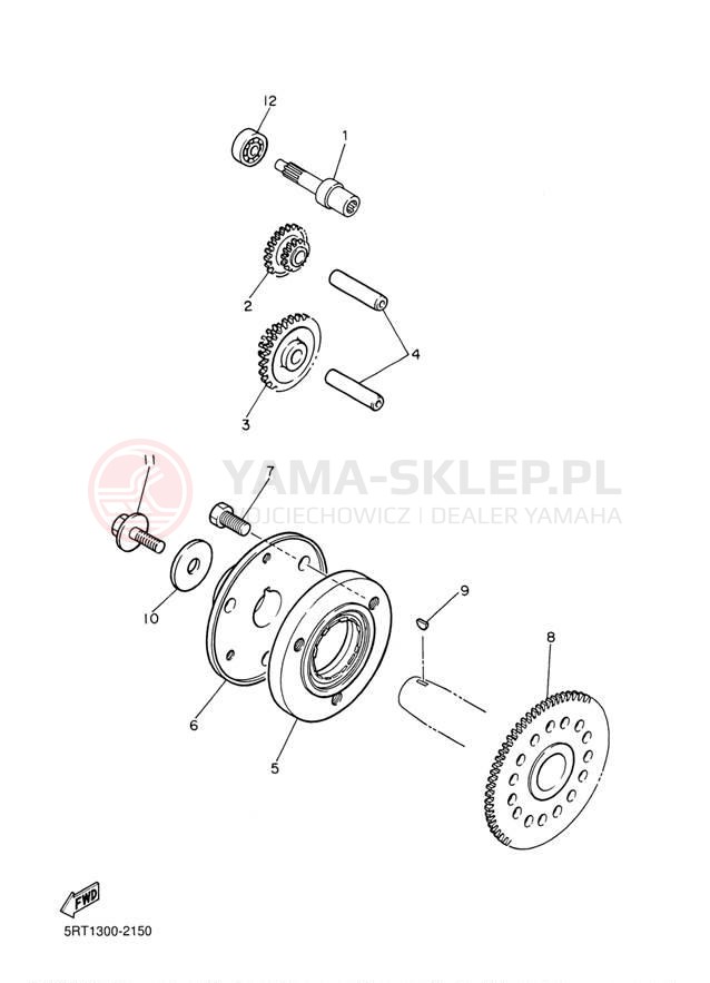 Schemat "rozrusznik" do Yamaha YZF600R YZF600RT/YZF600RTC
