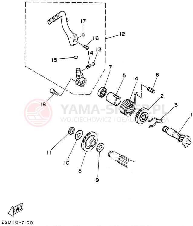 Schemat "rozrusznik" do Yamaha BANSHEE YFZ350F_MN
