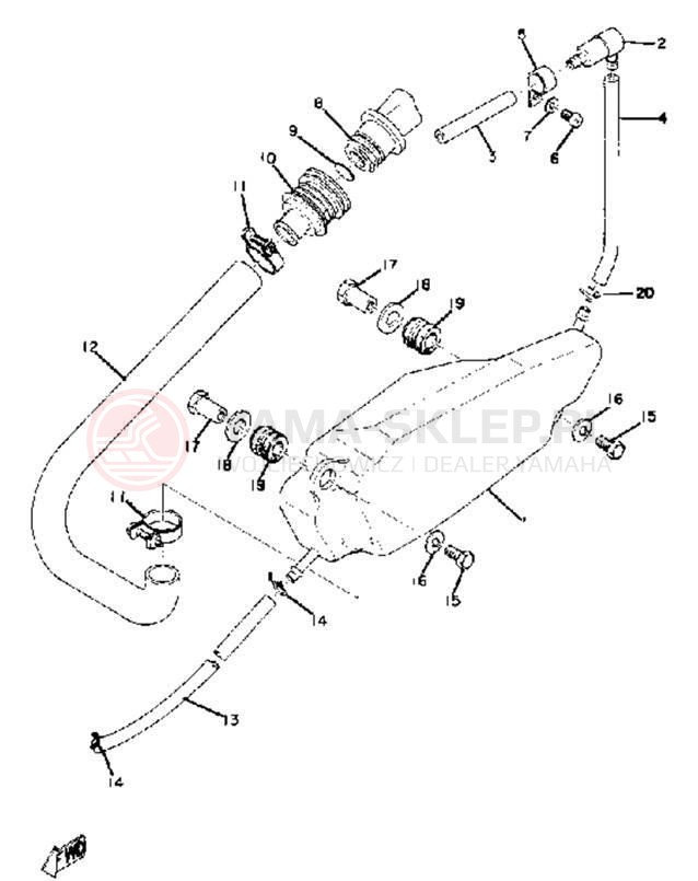 Schemat "Miska olejowa" do Yamaha SC500
