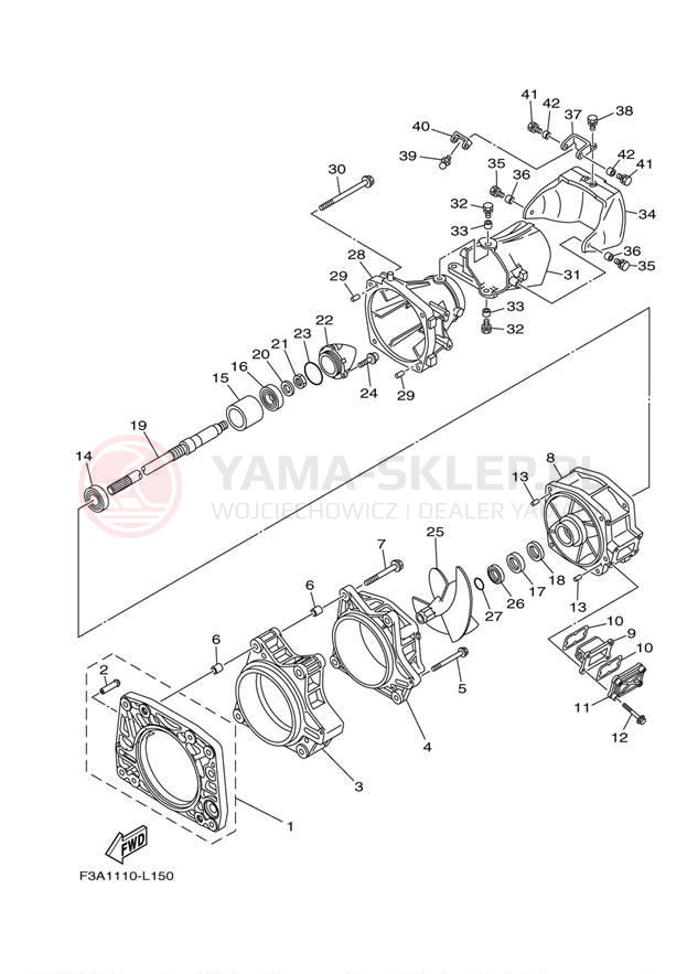 Schemat "JET UNIT" do Yamaha AR190 EARLY RX1800AM/RX1800BM