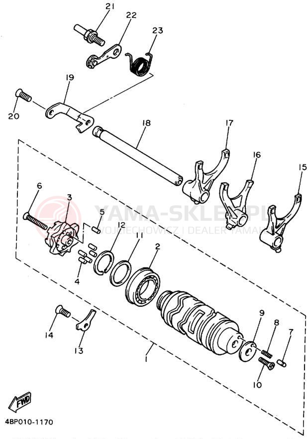 Schemat "Wodziki, automat" do Yamaha SECA II XJ600SFC/XJ600SF