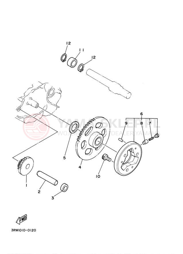 Schemat "rozrusznik" do Yamaha TTR225 TTR225MC/TTR225M