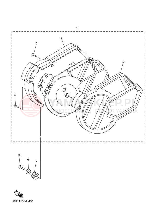 Schemat "licznik" do Yamaha RS VECTOR RS90PER/RS90PEL