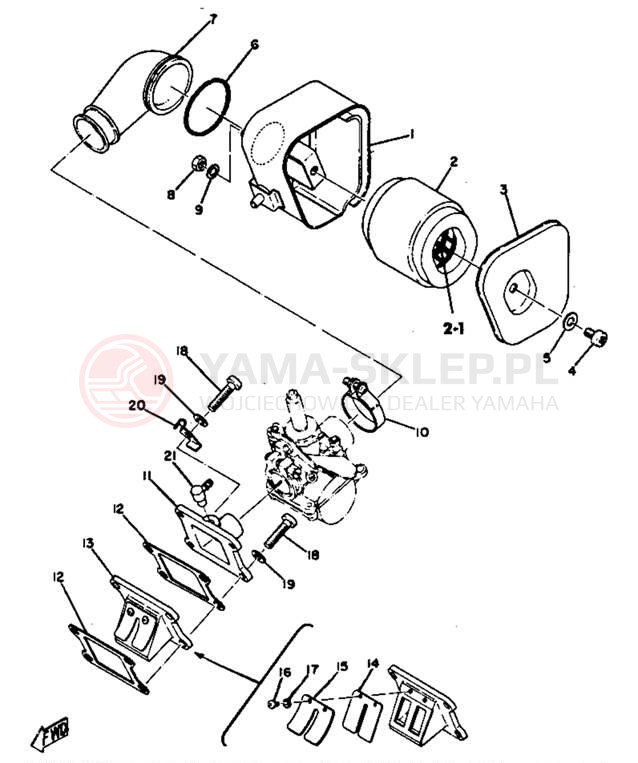 Schemat "Wtrysk paliwa" do Yamaha GTMXD