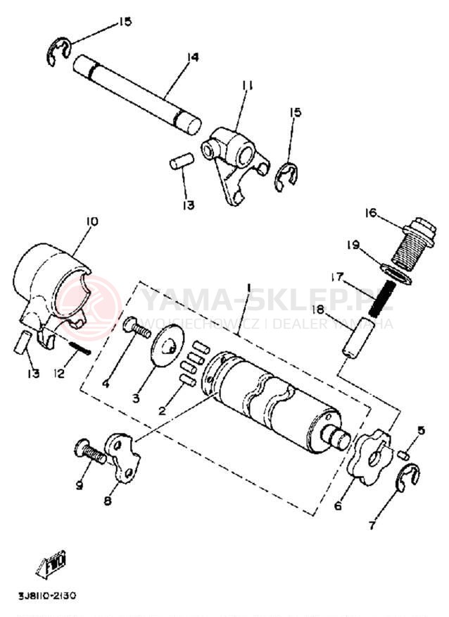 Schemat "Wodziki, automat" do Yamaha DT80J