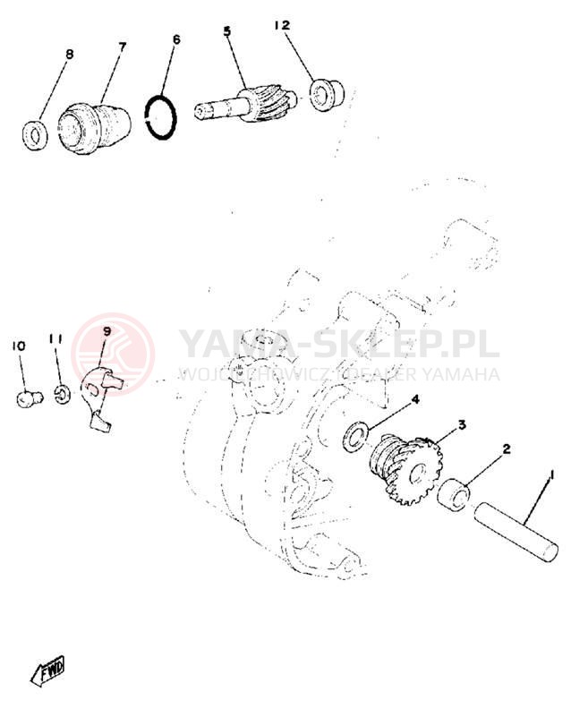 Schemat "Tryby licznika" do Yamaha DT175C