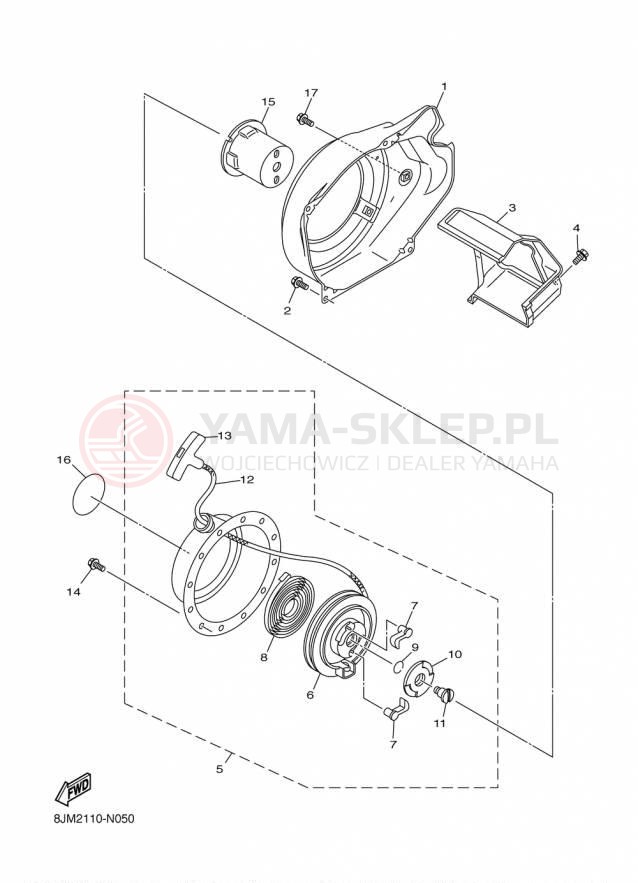 Schemat "Filtr powietrza" do Yamaha SRX120 SRX120FL