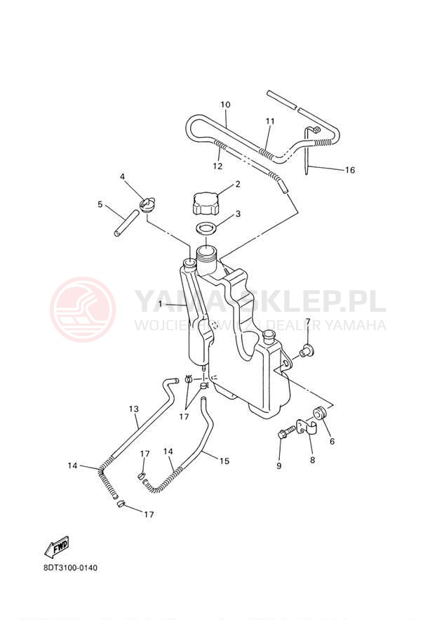Schemat "Miska olejowa" do Yamaha VENTURE 500 VT500D/VX500DXD