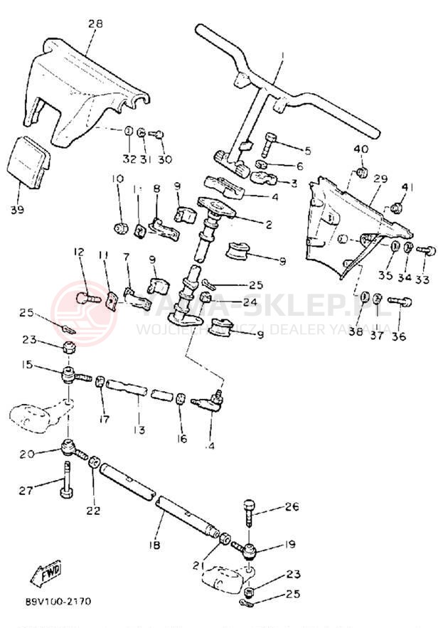 Schemat "Półki zawieszenia" do Yamaha VENTURE GT VT480GTS