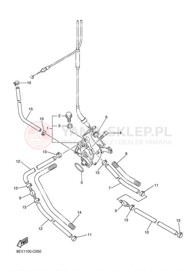 Schemat "Pompa olejowa" do Yamaha VENTURE 600 VT60J