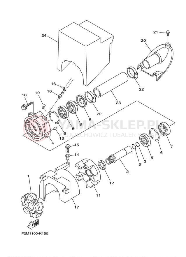 Schemat "JET UNIT" do Yamaha VXR VX1800AK