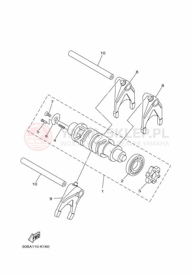 Schemat "Wodziki, automat" do Yamaha RAIDER XV19CFCGY/XV19CFGY