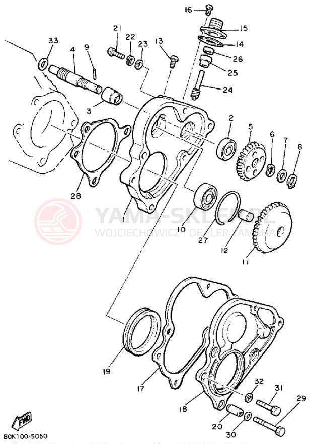 Schemat "przeniesienie napędu" do Yamaha PHAZER PZ480N