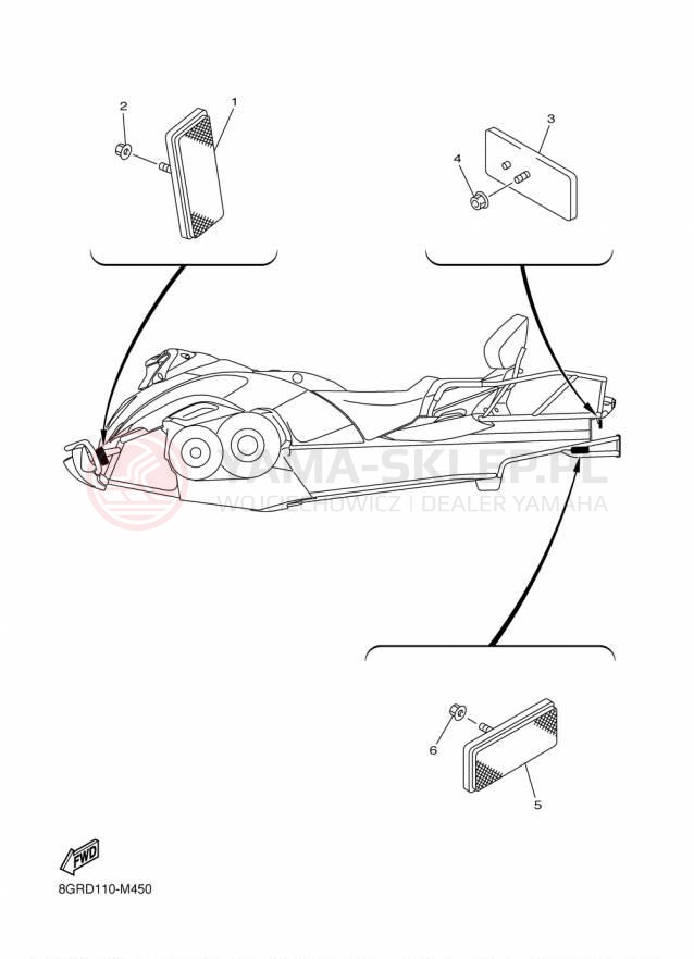 Schemat "układ elektryczny" do Yamaha VENTURE MULTI PURPOSE PZ50MPFL