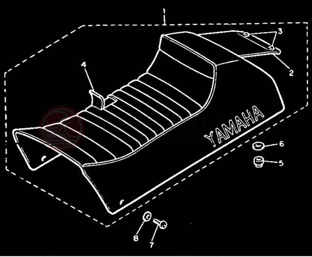 Schemat "siedzenie" do Yamaha VMAX-4 VX750S