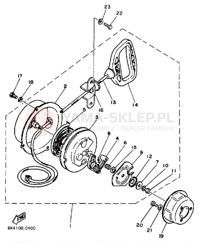 Schemat "rozrusznik" do Yamaha SRV SR540N