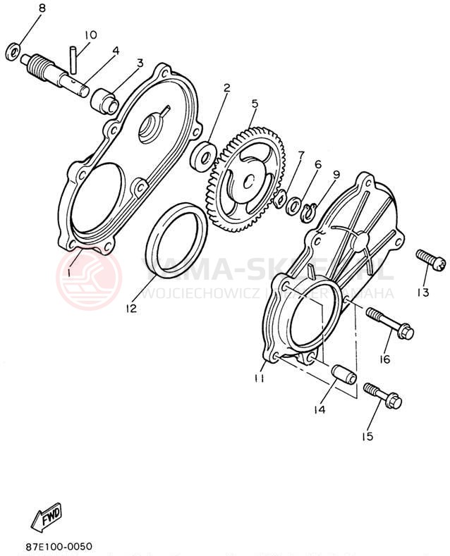 Schemat "Filtr oleju" do Yamaha OVATION LE CS340EW
