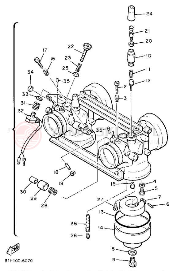 Schemat "Gaźnik" do Yamaha PHAZER II ST PZ480STR