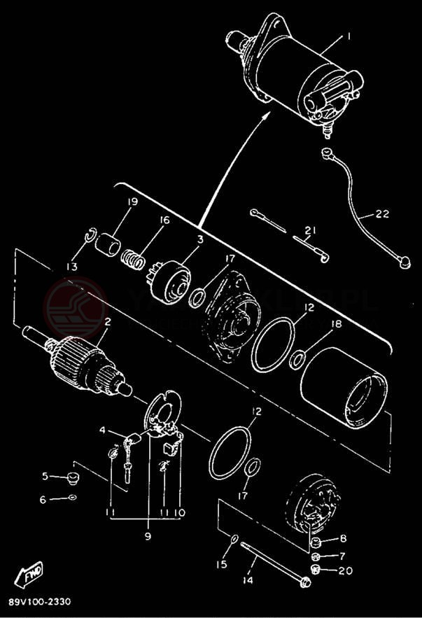 Schemat "rozrusznik" do Yamaha VK540 II VK540ET