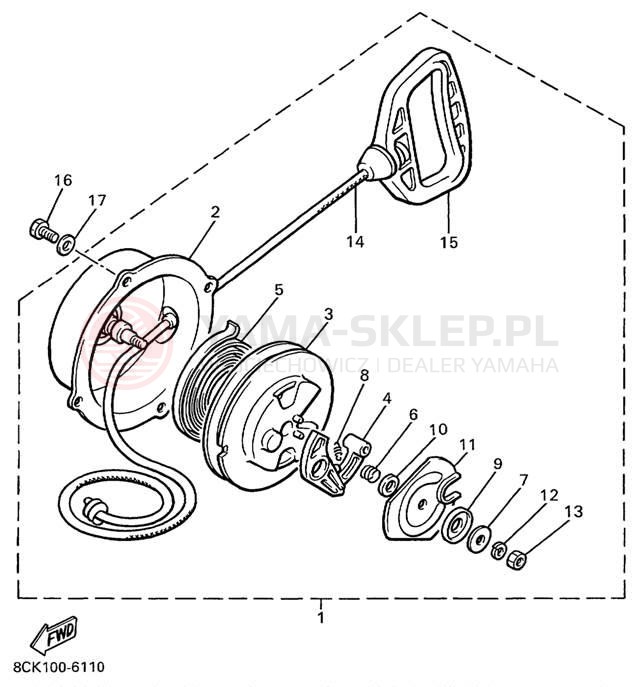 Schemat "rozrusznik" do Yamaha PHAZER MOUNTAIN LITE PZ480STC