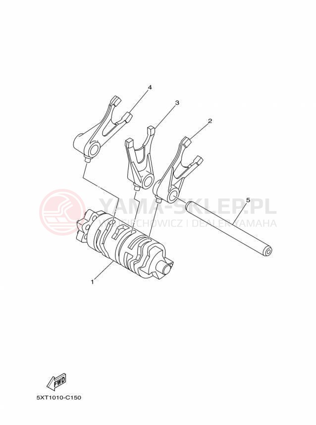 Schemat "Wodziki, automat" do Yamaha XT250 XT250F/XT250FC