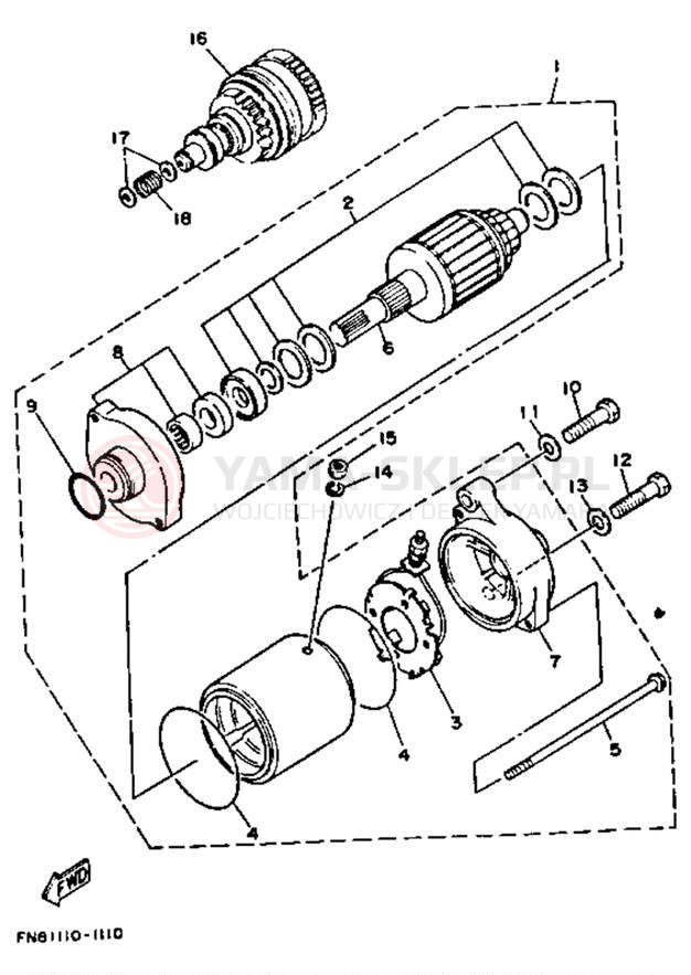 Schemat "rozrusznik" do Yamaha WRB650P_62
