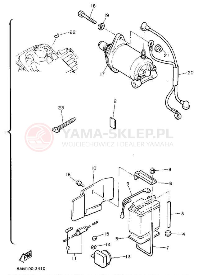 Schemat "ELECTRIC STARTER KIT" do Yamaha PHAZER II ST PZ480STT