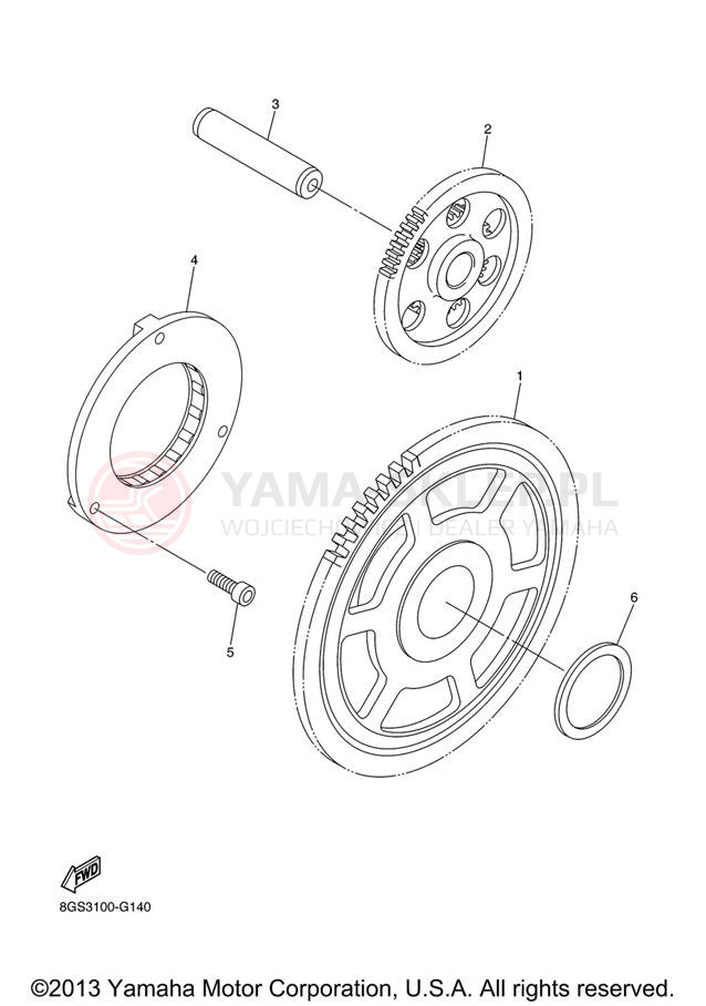Schemat "rozrusznik" do Yamaha RS VENTURE RST90XR/RST90GTXS