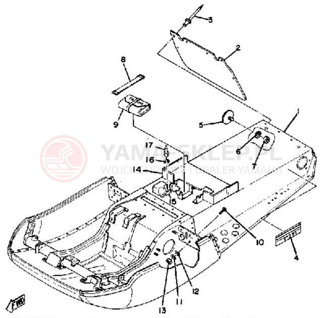 Schemat "rama" do Yamaha ET250D