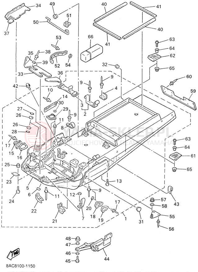 Schemat "rama" do Yamaha VK540 III VK540EG