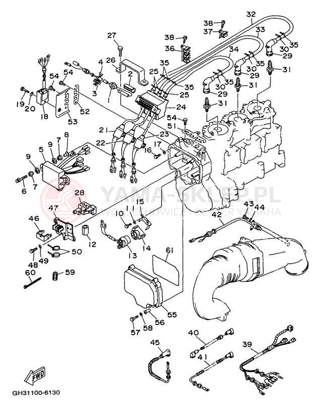 Schemat "układ elektryczny" do Yamaha WAVE VENTURE 1100 WVT1100U