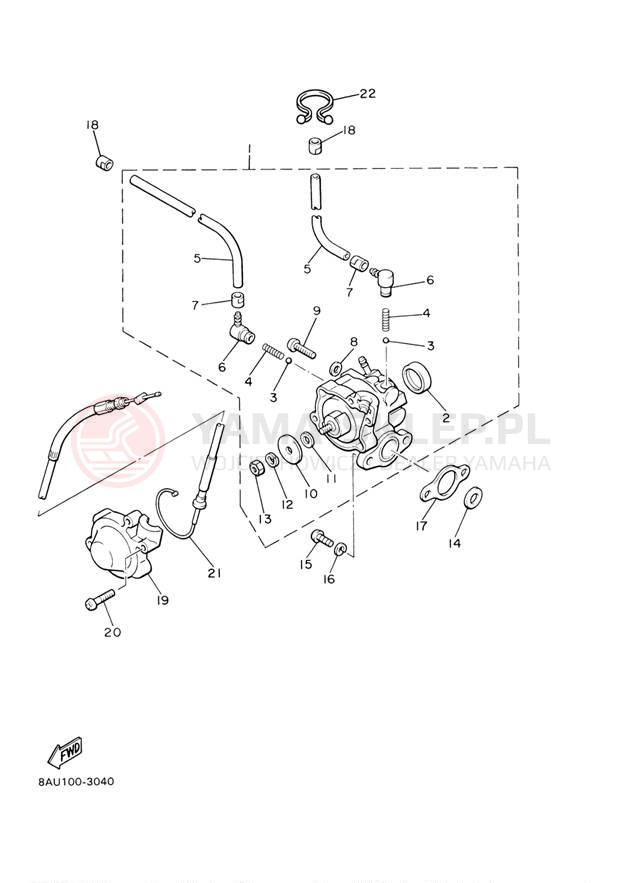 Schemat "Pompa olejowa" do Yamaha VK540 III VK540EJ
