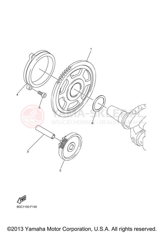 Schemat "rozrusznik" do Yamaha VENTURE LITE PZ50VTXL/PZ50VTXR