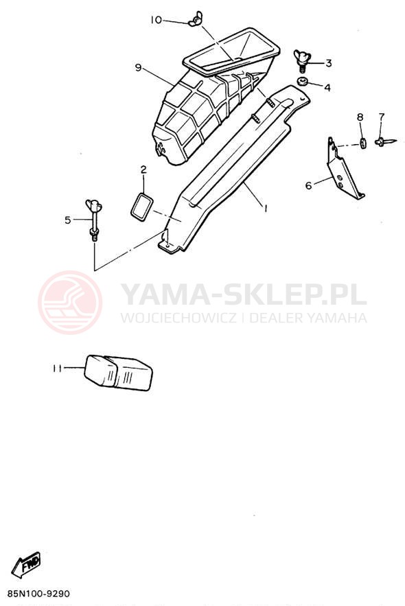 Schemat "GUARD - LUGGAGE BOX" do Yamaha OVATION LE CS340EV