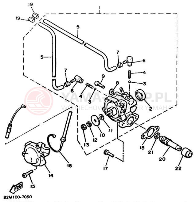 Schemat "Pompa olejowa" do Yamaha EX570ET