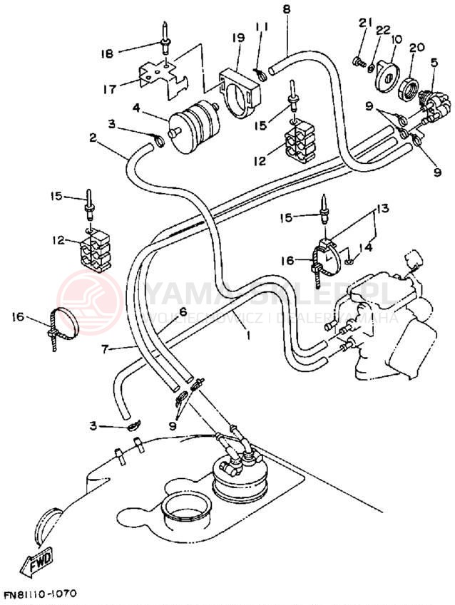 Schemat "Filtr paliwa" do Yamaha WRB650P_61