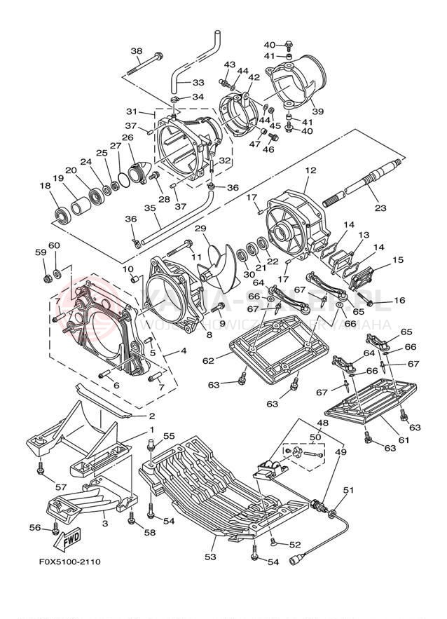Schemat "JET UNIT" do Yamaha GP1200 GP1200AA/GP1200ACA